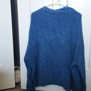 Free people oversized blue sweater